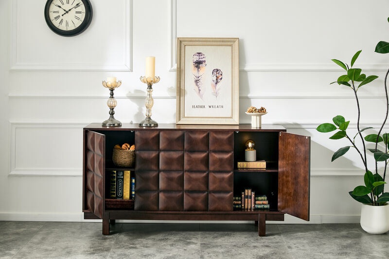 Bisirm 60" Push-to-Open Sideboard image number 2