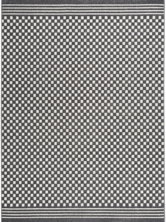 Care Free CAF02 Gray 3'11" x 5'11" Rug