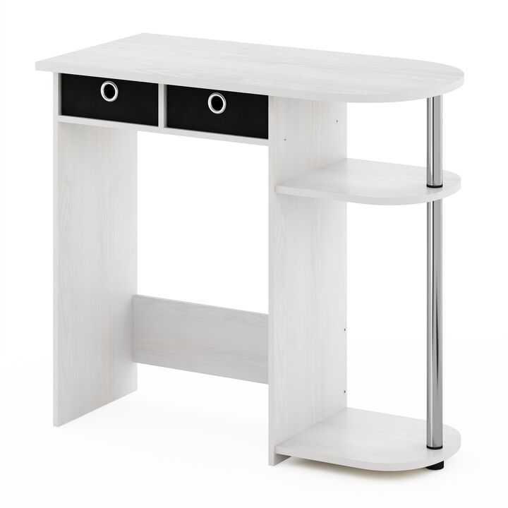 Furinno Furinno Go Green Home Laptop Notebook Computer Desk/Table  White Oak/Stainless Steel