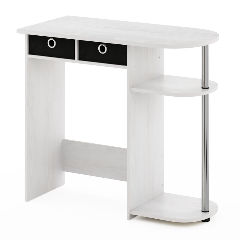 Furinno Furinno Go Green Home Laptop Notebook Computer Desk/Table  White Oak/Stainless Steel