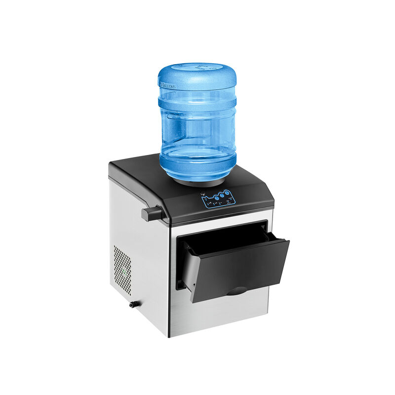 2-in-1 Countertop Ice Maker with Built-In Water Dispenser for Home or Office Use