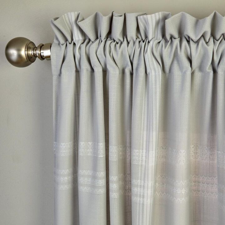SKL Home By Saturday Knight Ltd Home Adelyn Window Curtain Panel Pair - 2-Pack - 104X84", Gray