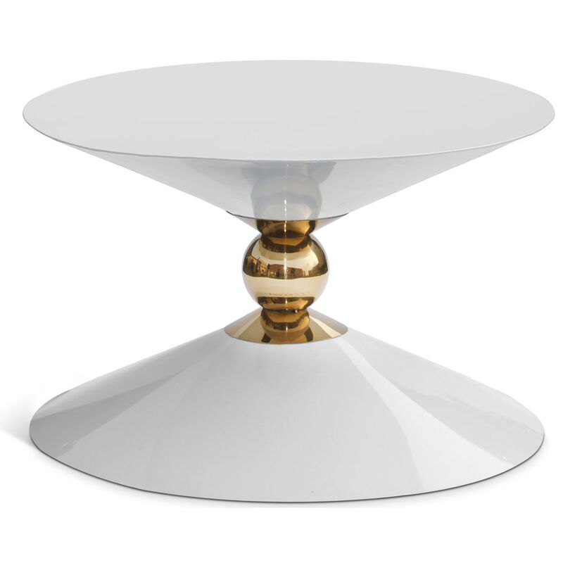 Meridian Furniture Malia White / Gold Coffee Table