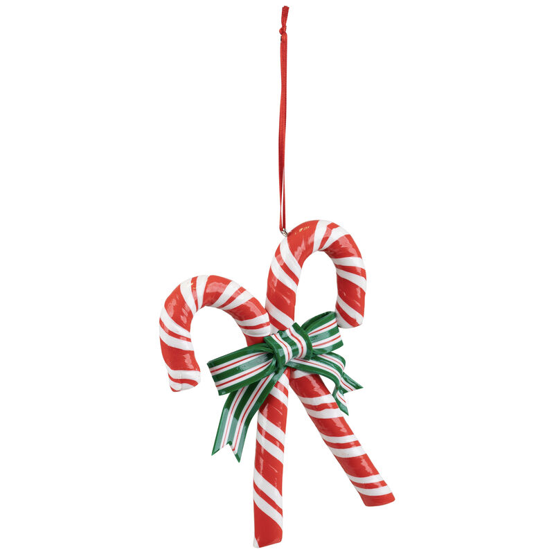 5.25" Red and White Candy Cane Christmas Ornament image number 5