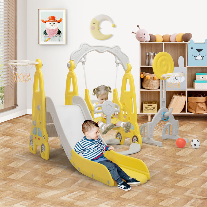 5 in 1 Kids Slide and Swing Set