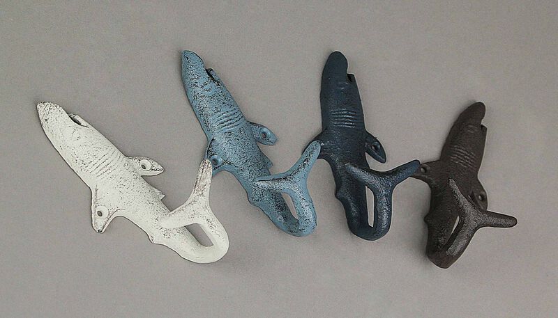 cast iron fish towl hook Comfify Rust Brown Bones Wall Rack – 4 Hooks, Screws bones motif with 4 fish hooks for a charming Set of 4 Cast Iron