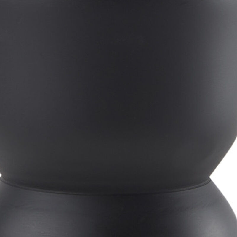 HomeRoots 8" Black Metal Tabletop Taper Candle Holder