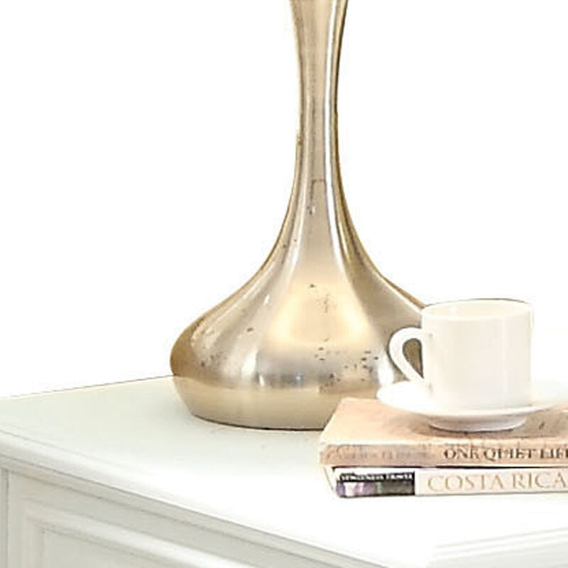 Modern Square End Table with Drawer and Open Shelf for Home Decor