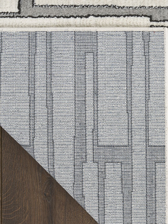 Nordic NRC02 Ivory/Gray 4' x 6' Rug