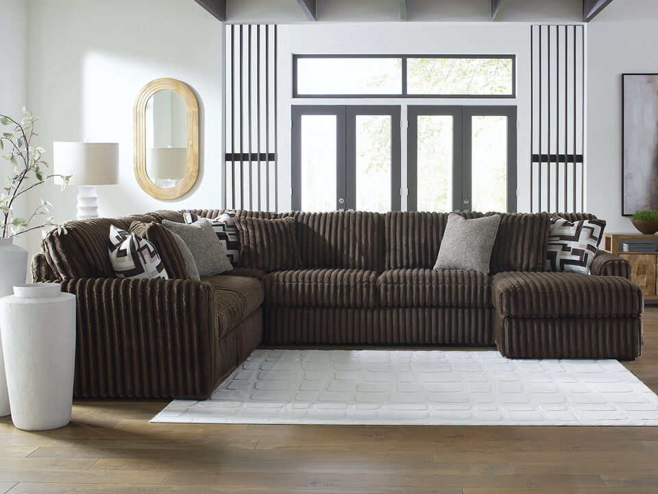 Midnight-Madness 4-Piece Sectional with Chaise