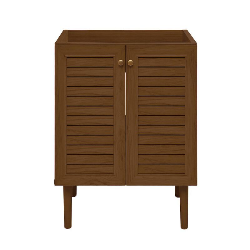 Bron 24" Freestanding Bathroom Vanity Cabinet without Top in Brown Oak image number 0