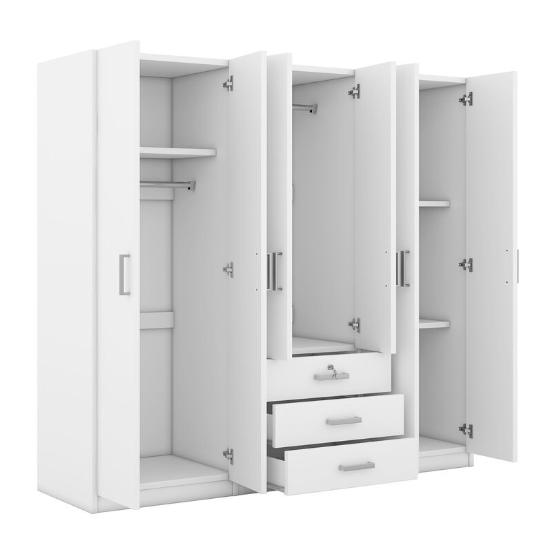 Vuswep 6-Doors Wooden Wardrobe image number 2
