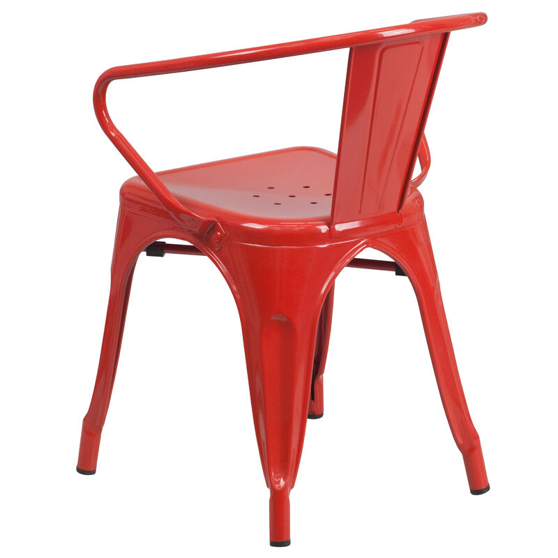 Metal Colorful Restaurant Chairs image number 6