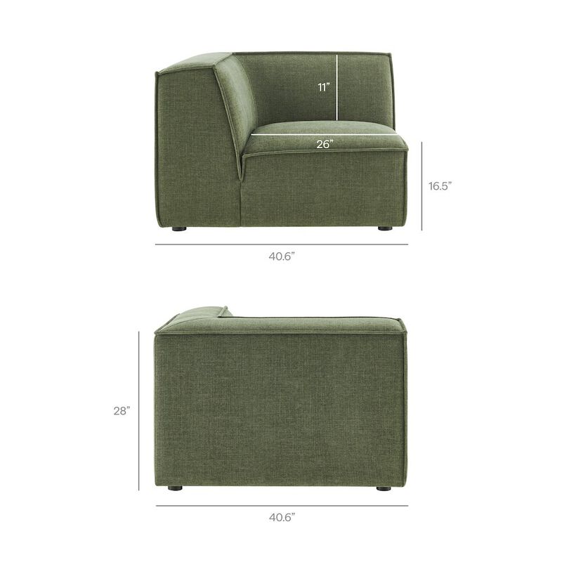 Restore 3-Piece Performance Fabric Upholstered Modular L-Shaped Sectional Sofa image number 2
