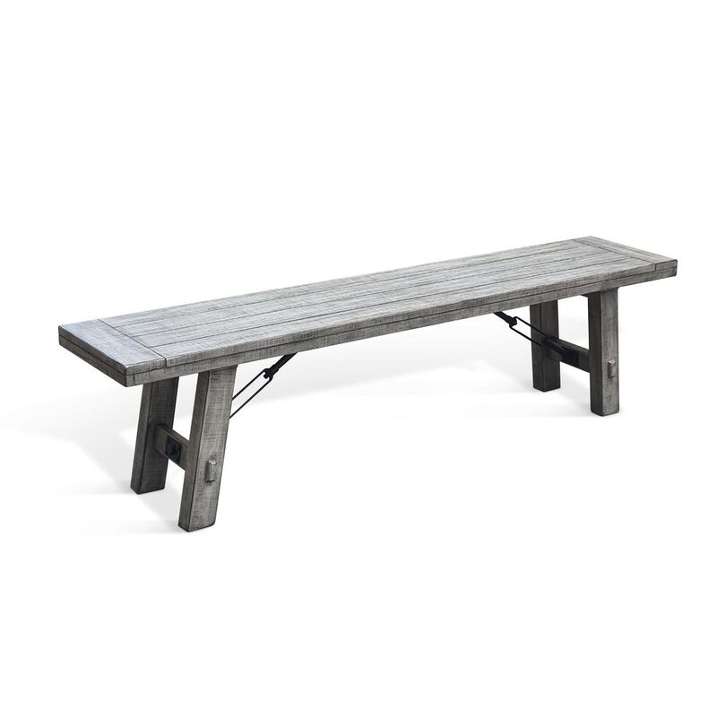 Sunny Designs Alpine Bench with Turnbuckle, Wood Seat