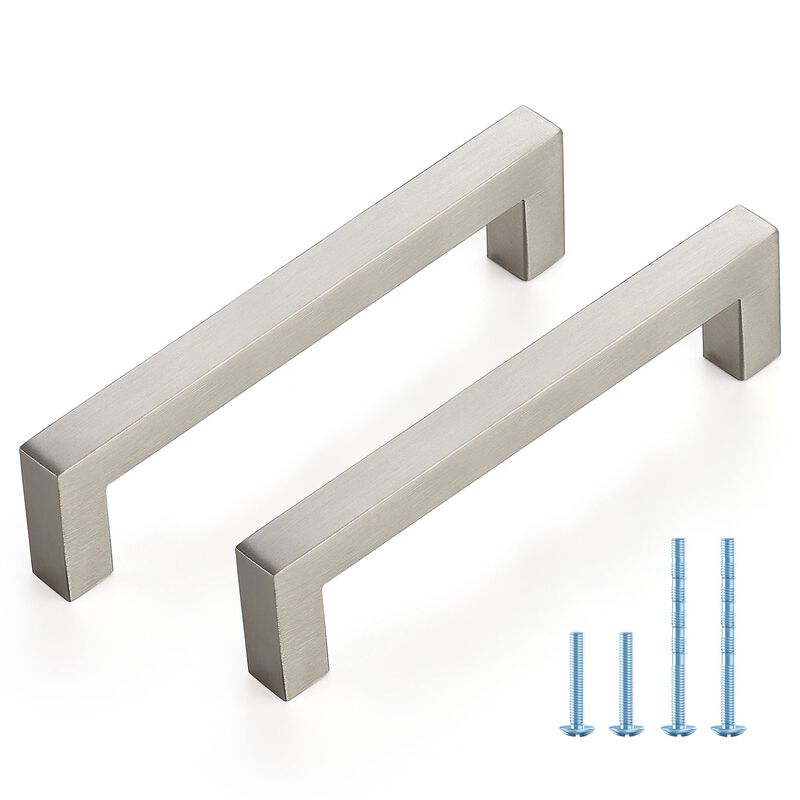 JOY DECOR 20 Pack Kitchen Cabinet Pulls with 5 Inch Hole Center, Brushed Nickel Stainless Steel Cabinet Handles, Kitchen Drawer