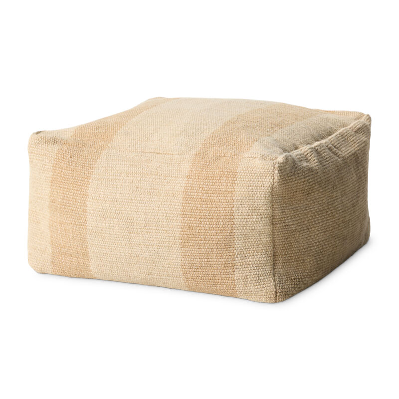 Loloi Inc|Loloi Direct Ship Web|Rosemoor Bge 24"x24"x13"pouf|Accent Ottomans image number 0