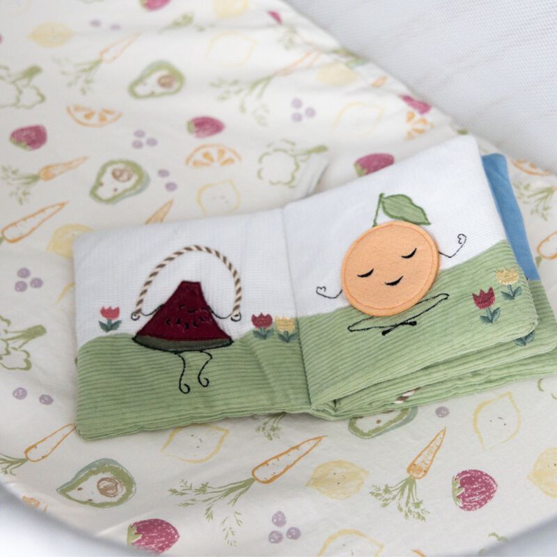 Clementine Fruits & Veggies Soft Plush Activity Book image number 6