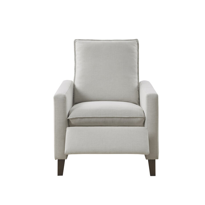 Gracie Mills Morrow Upholstered Recliner with Manual Push Back