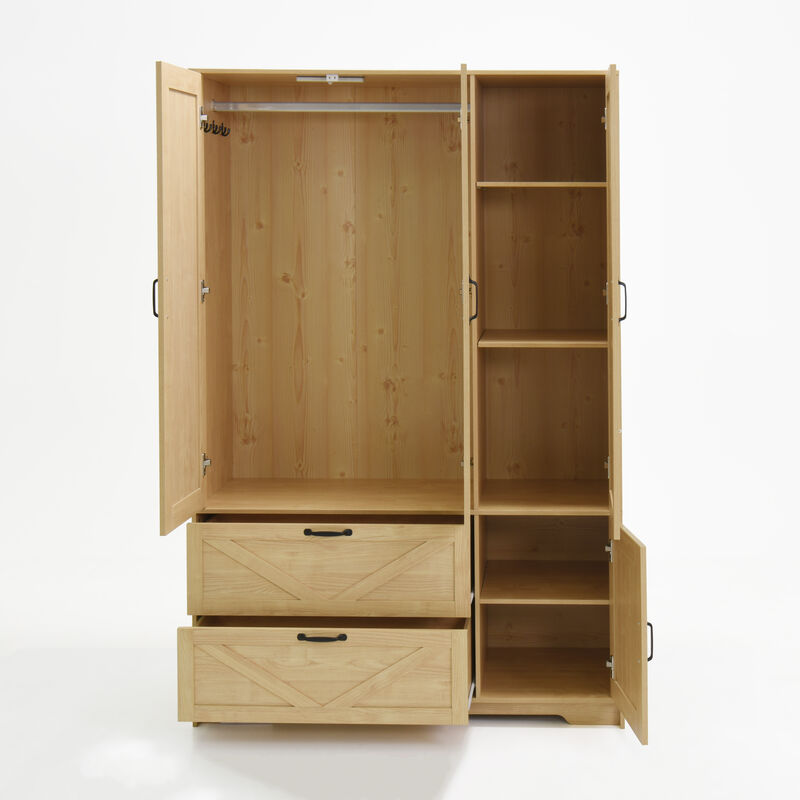 Fetgam Wooden Wardrobe image number 7