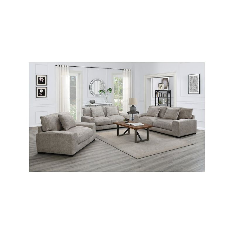 Porter Designs Big Chill Soft Microfiber Loveseat, Cream