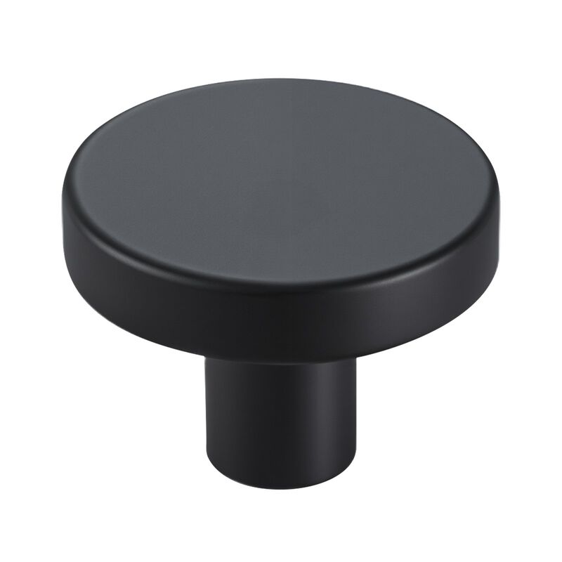 10 Pack Black Cabinet Knobs, Zinc Alloy Mushroom Drawer Pulls with Screws image number 4