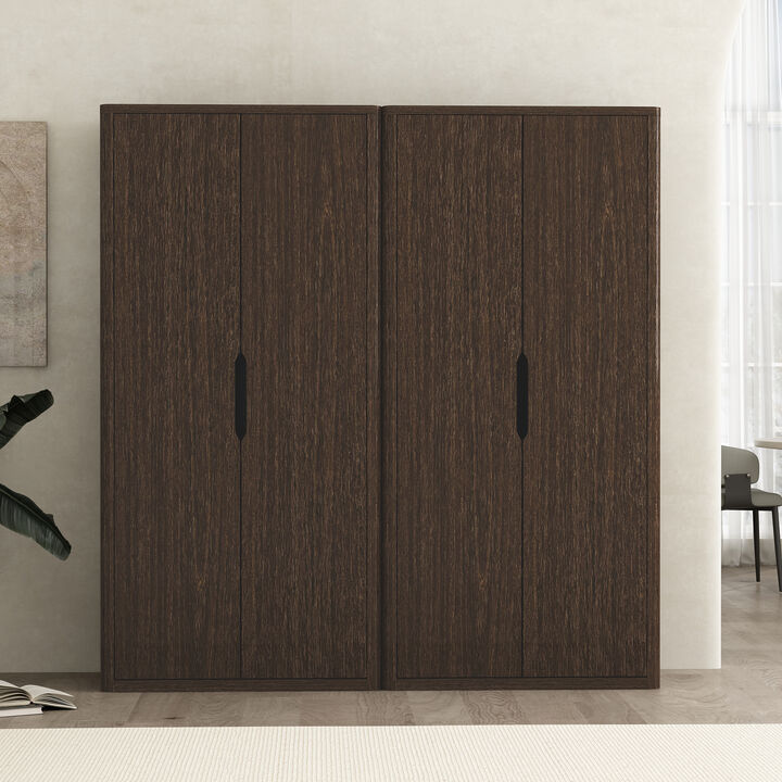 Rivington Brown Bookcase Cabinet (Set of 2)