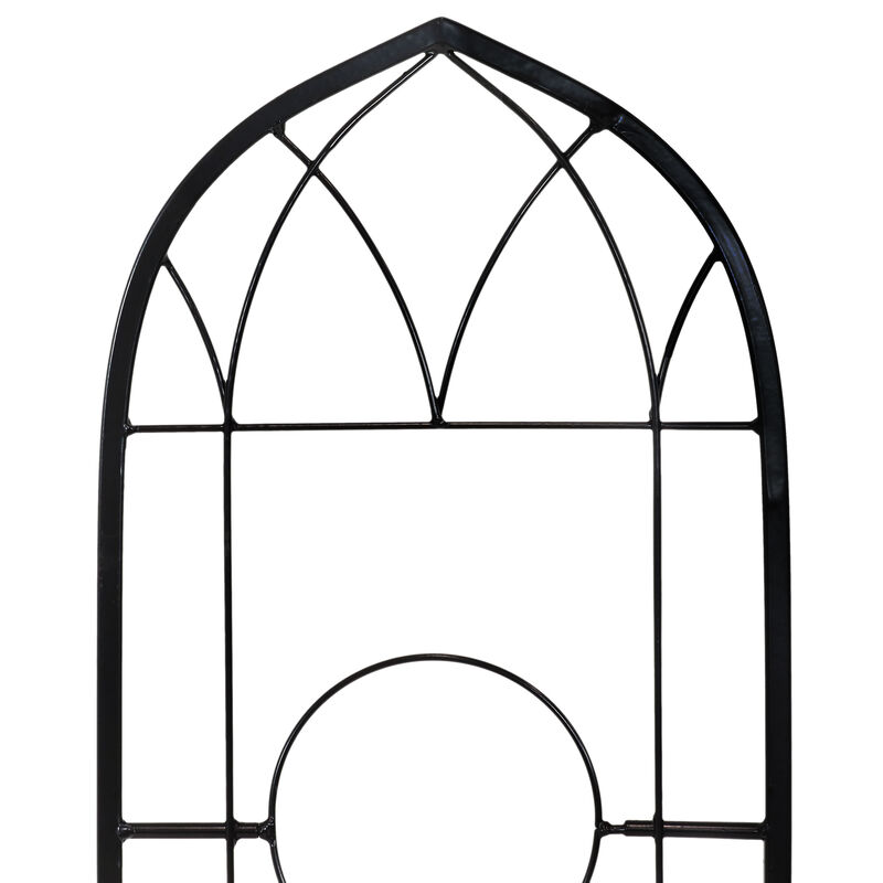 Sunnydaze 2-Piece Arched Wall Trellis with Flowerpot Supports