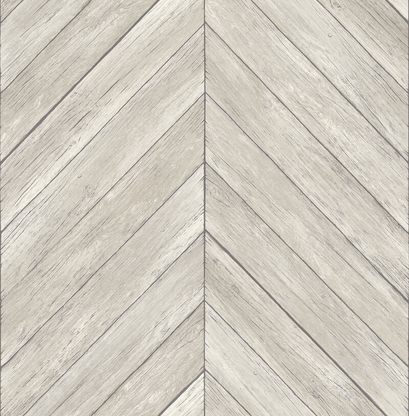 Parisian Dove Chevron Wood Wallpaper (Set of 2) image number 0