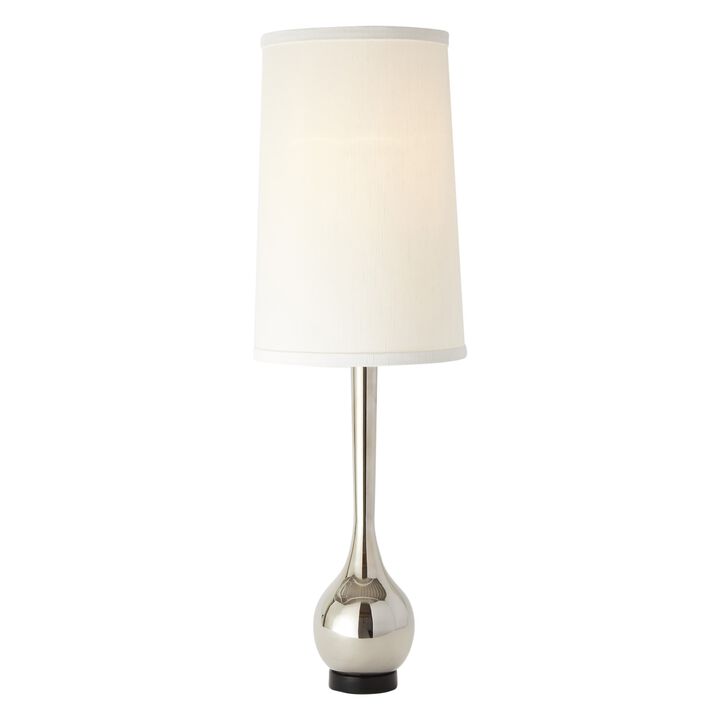 Bulb Vase Table Lamp-Silver