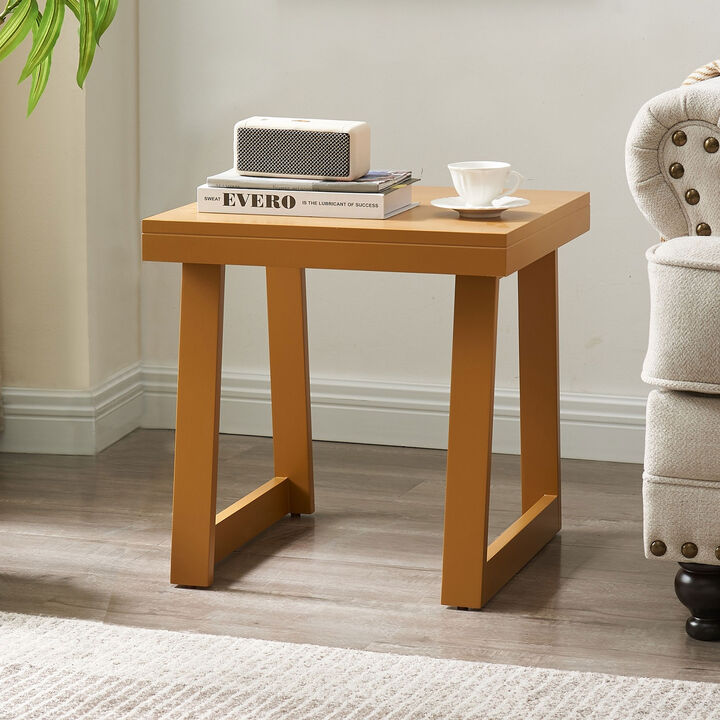 Kings Brand Furniture Charlie Side Table, End Table for Living Room, Nightstand for Bedroom, Couch Side Table (Caviar)