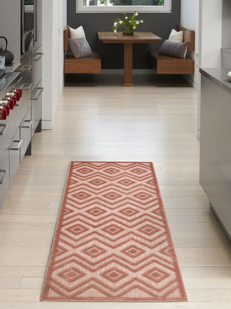 Versatile NRV01 Coral/Orange 2' x 6' Rug image number 5