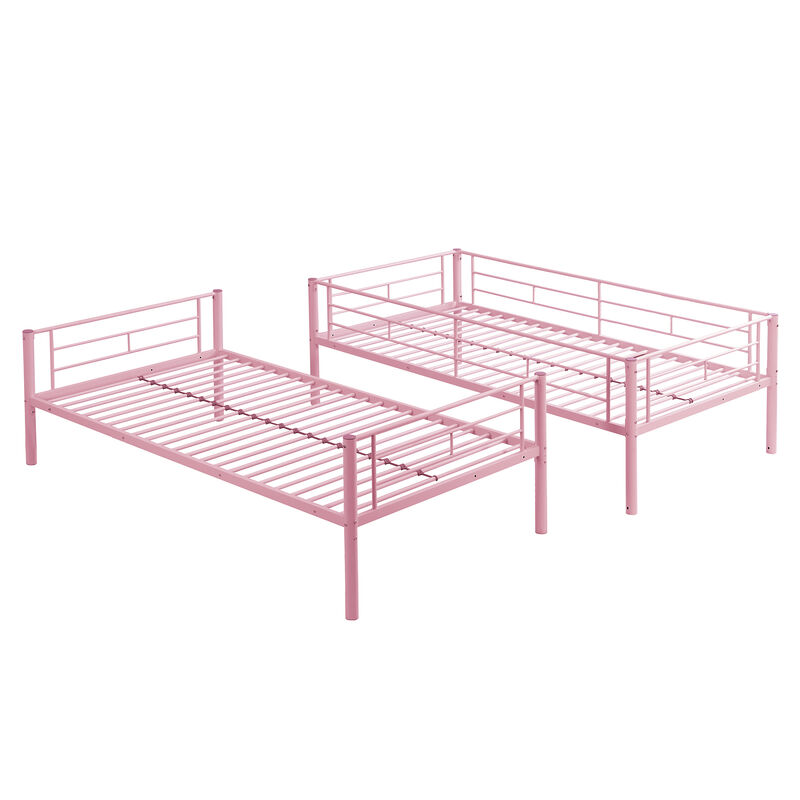 Merax Twin Over Twin Bunk Bed with Sturdy Steel Frame