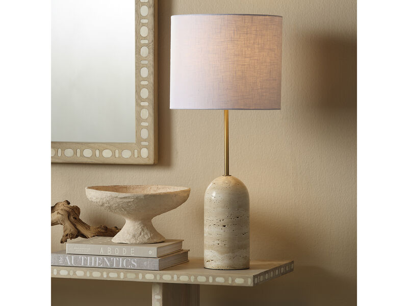 Holt Table Lamp in Travertine