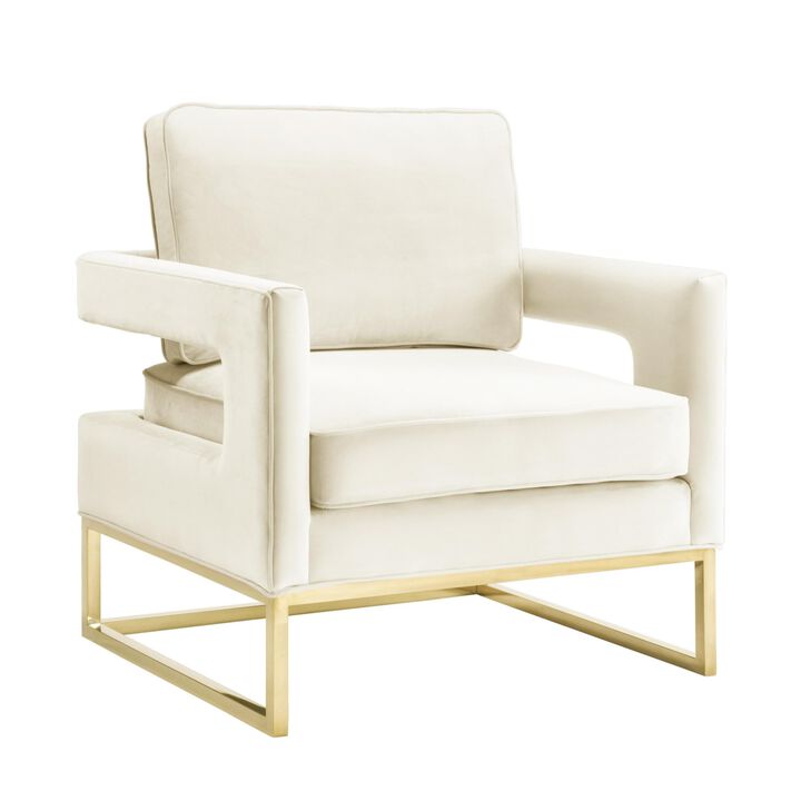Casafoyer Avery Cream Velvet Chair