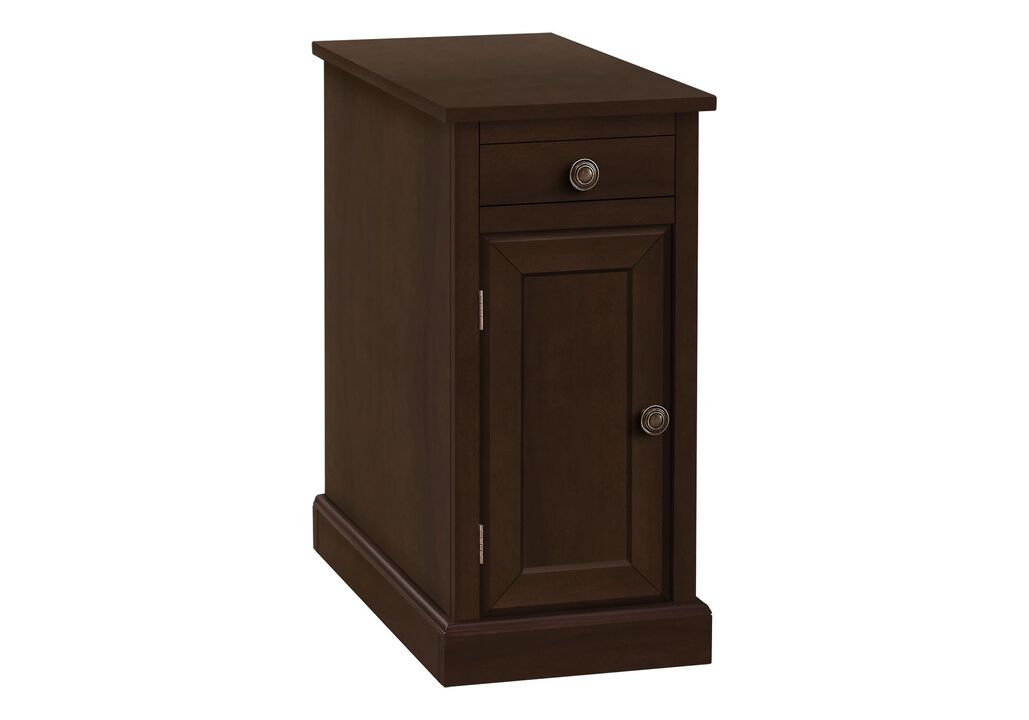 Monarch Specialties I 3964 Accent Table, End, Side Table, Nightstand, Narrow, Bedroom, Lamp, Storage Drawer