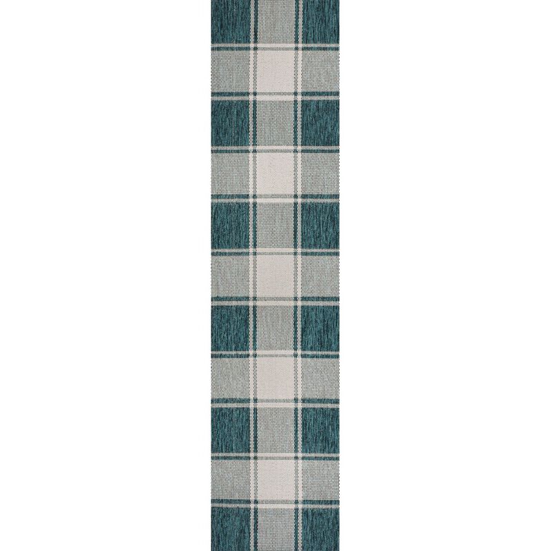 Sabine Traditional Farmhouse Bold Gingham Indoor/Outdoor Area Rug