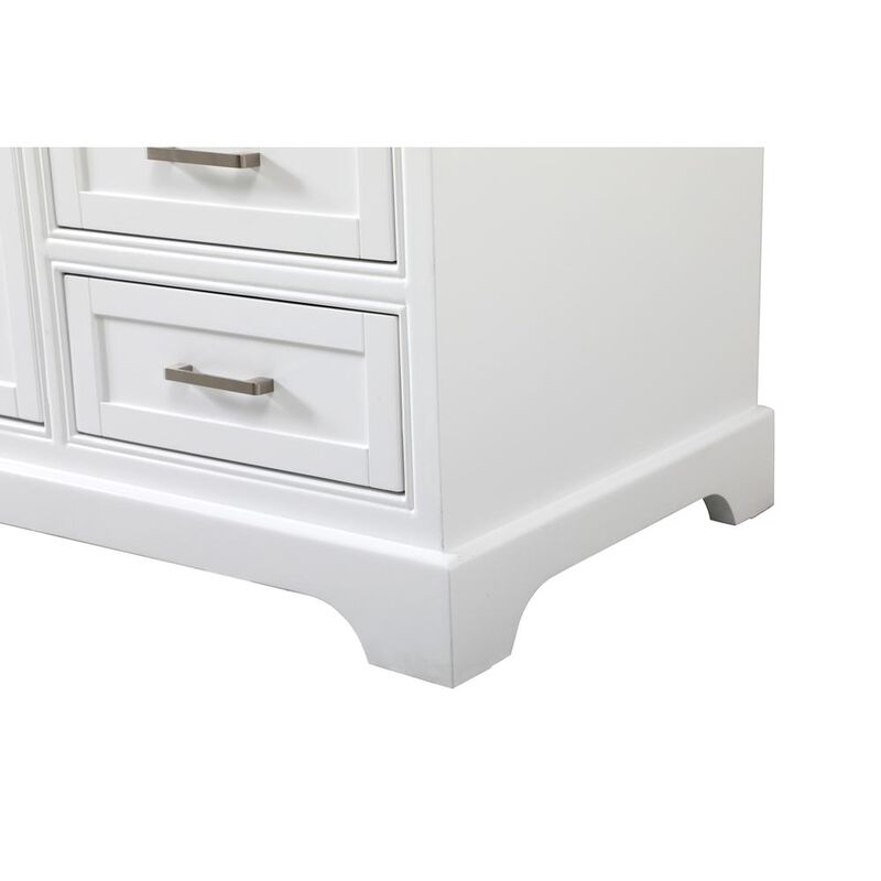 Elegant Kitchen and Bath 60 inch Single bathroom vanity in white