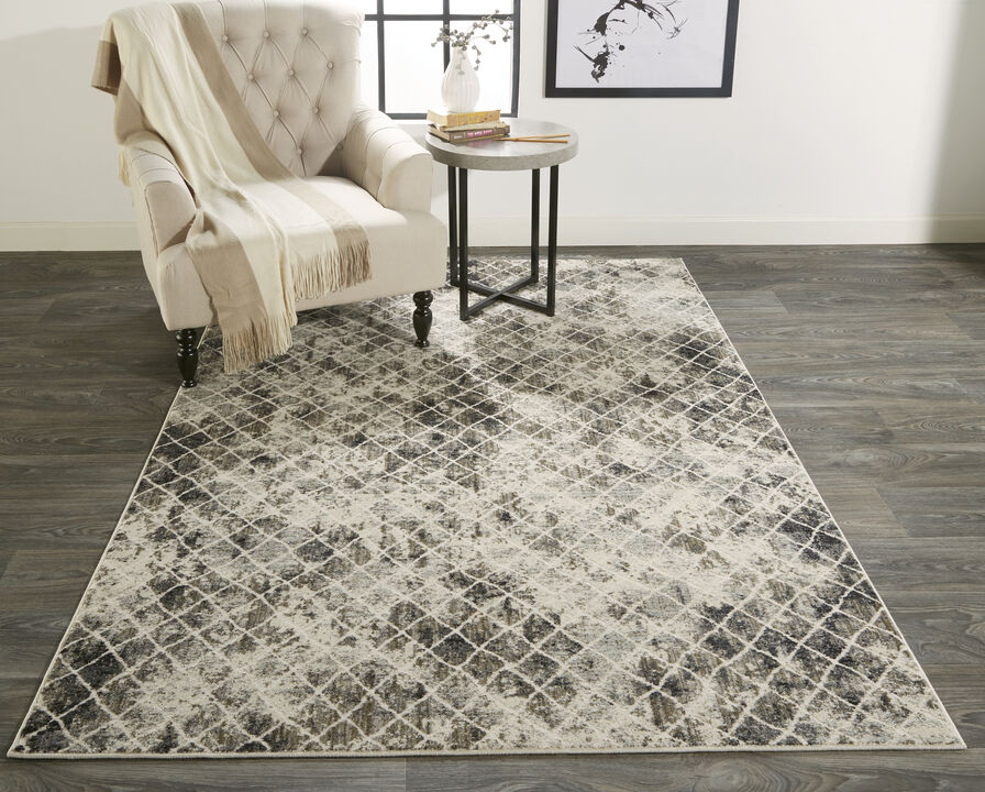 Kano 3873F Ivory/Gray/Taupe 4'3" x 6'3" Rug