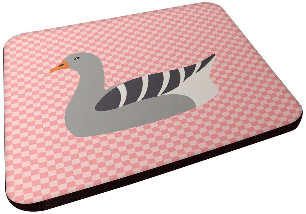 Caroline's Treasures Pilgrim Goose Pink Check Decorative coasters, 3.5, Multicolor