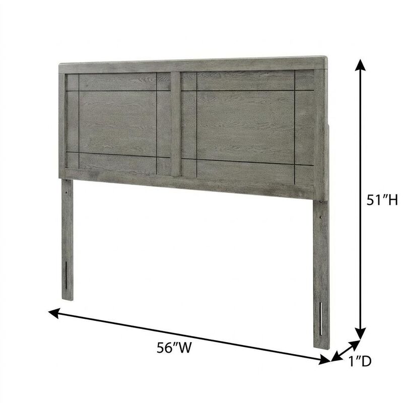 Wood Full Headboard with Classic Design for Comfortable Bedroom Upgrade image number 2