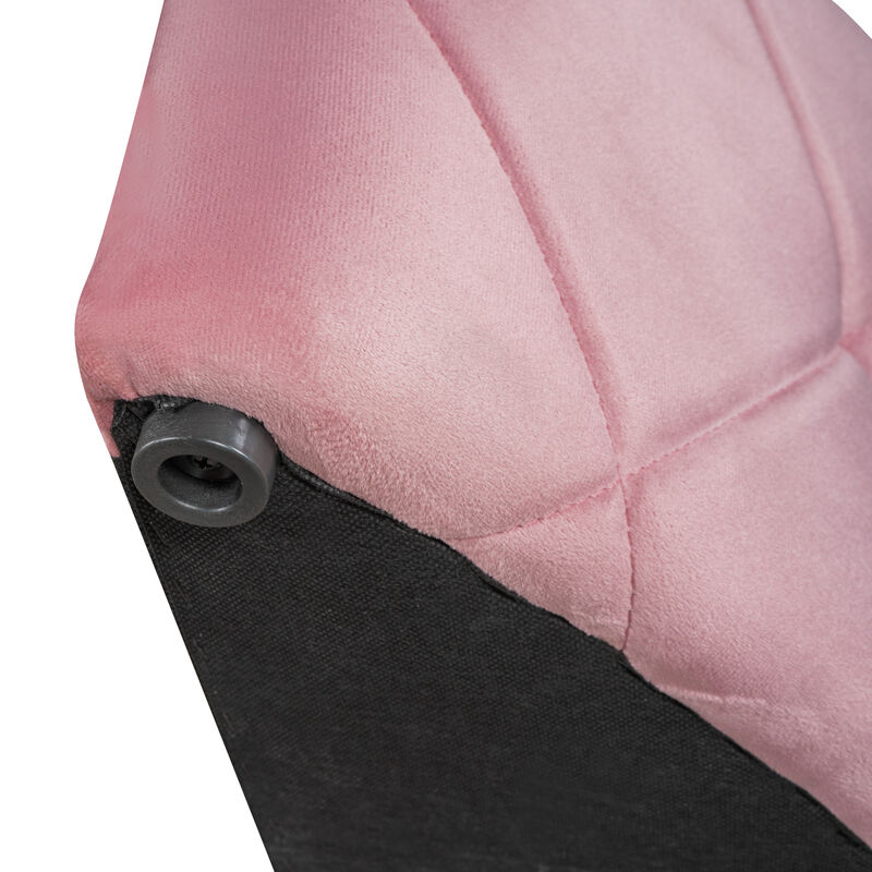 Merax Velvet Upholstered Platform Bed with Storage