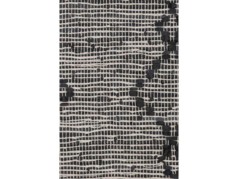 Ebba Black and Cream Tribal Rug image number 1