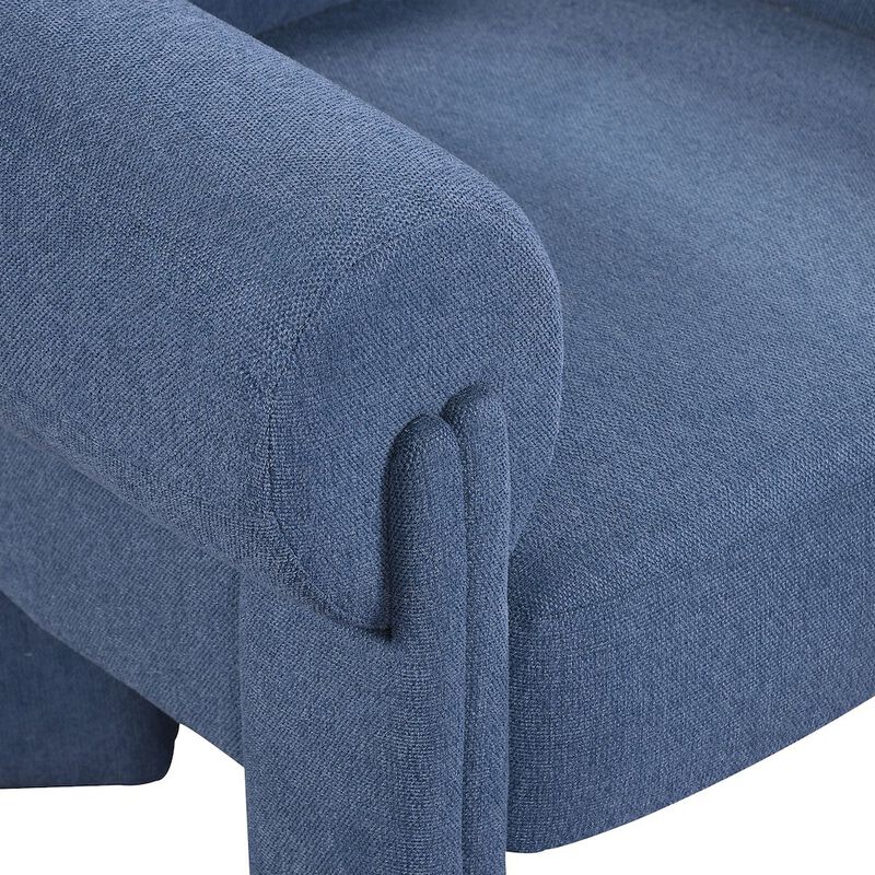 Meridian Furniture Stefano Navy Polyester Fabric Accent Chair
