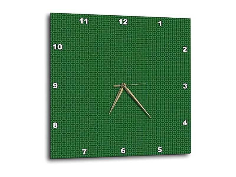 Dark Green Light Patterns Wall Clock 10 Inch Home Decor image number 0