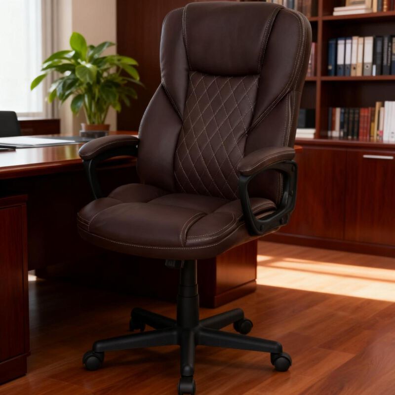 GOODSILO Ergonomic High Back Executive Desk Chair with Adjustable Height and Swivel Function image number 7