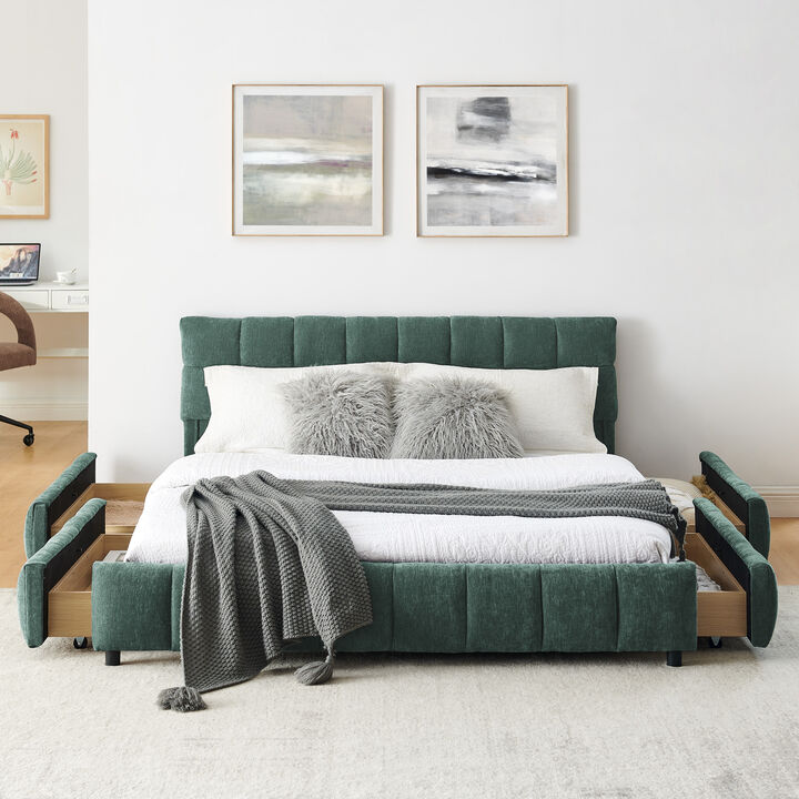 Wufgik Queen Size Upholstered Bed