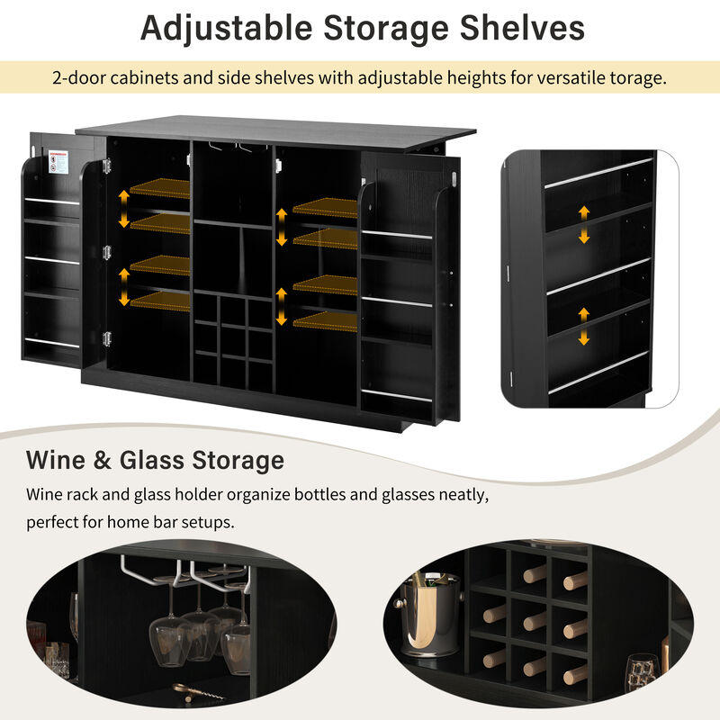 Swixwa Sideboard Buffet Cabinet image number 6