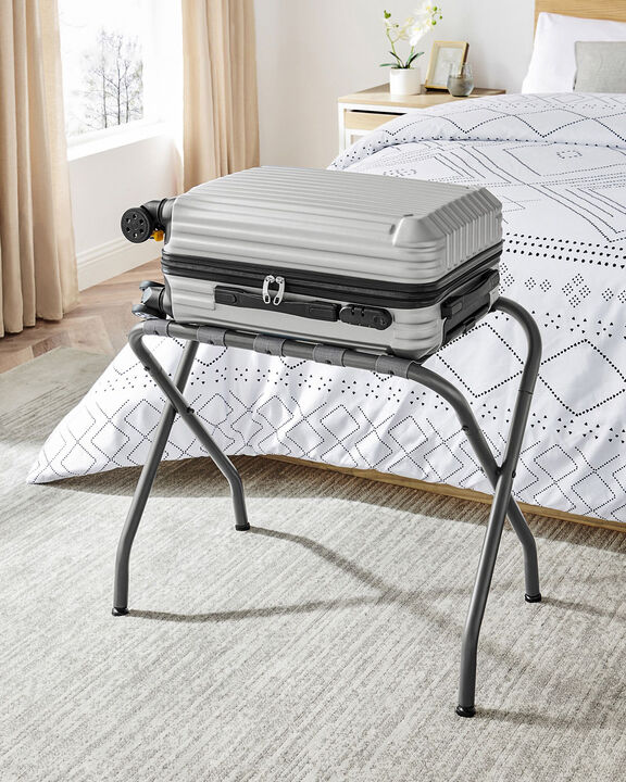 Steel Folding Luggage Rack – Durable and Compact Design