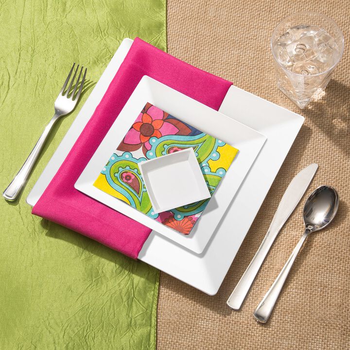 Square Plastic Wedding Value Set (30 Sets)